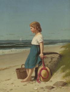 CARR Samuel Simpson 1837-1908,YOUNG GIRL AT THE SEASHORE,1881,Sotheby's GB 2011-12-01