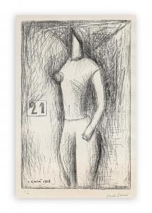 CARRA Carlo,Donna che attraversa la strada (Ventuno),1949,Borromeo Studio d'Arte 2024-03-19
