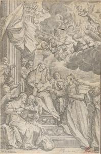 CARRACCI Agostino 1557-1602,Il Matrimonio Mistico di Santa Caterina,Bertolami Fine Arts 2024-02-20