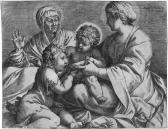 CARRACCI Annibale 1560-1609,Die Madonna mit dem Kind, dem Johannesknaben und ,1606,Galerie Bassenge 2008-05-29