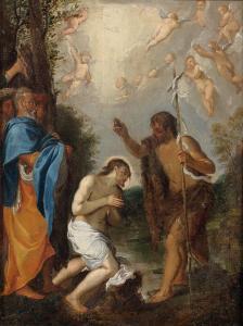 CARRACCI Lodovico 1555-1619,Le Baptême du Christ,Tajan FR 2016-04-06