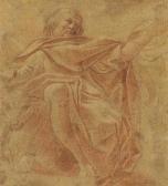 CARRACCI Lodovico 1555-1619,St. Luke,1585-88,Swann Galleries US 2019-11-05
