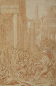 CARRACCI Lodovico,Totila, re dei Goti, davanti a San Benedetto,Capitolium Art Casa d'Aste 2023-02-21