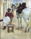 CARRE Leon 1878-1942,L’’’’oriental et son cheval,Monsantic BE 2014-07-06