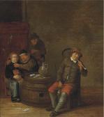 CARREE Franciscus 1630-1669,Boors smoking and drinking in an interior,Christie's GB 2004-07-09