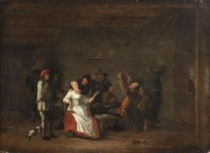 CARREE Franciscus 1630-1669,Scène de taverne,Piguet CH 2022-06-15