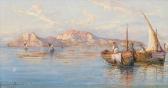 CARRELLI Guiseppe,Fischerboote vor Capri,1858,Wendl DE 2017-03-02