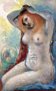 CARRER BATTAGLIA ATTILIO 1912,Nudo di donna che si pettina,1950,Fidesarte IT 2011-06-08