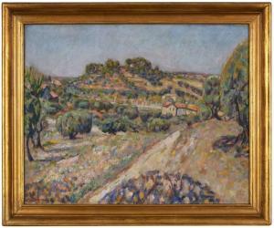 CARRERA Augustin 1878-1952,Landschaft in der Provence mit Olivenbäumen,1922,Dobritz DE 2023-11-18