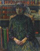 CARRERA Eugéne,Portrait de femme dans la bibliothéque,Millon & Associés FR 2008-06-30