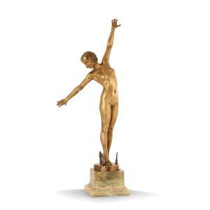 CARRERE Fernand Ouillon 1900-1900,Danseuse nue aux pointes de lances,1919,Tajan FR 2019-09-25