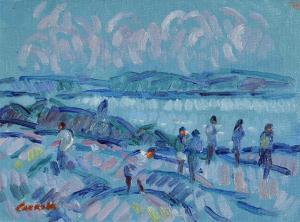CARRICK Desmond 1928-2012,Last to Leave the Beach, Ballyconneely,Morgan O'Driscoll IE 2018-01-29