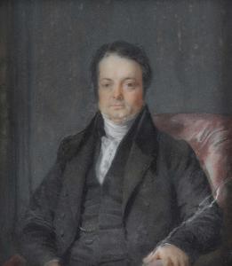 CARRICK Thomas Heathfield 1802-1875,Porträts eines in einem Fauteuil sitzenden Ehe,Palais Dorotheum 2019-11-19