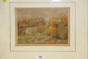 CARRICK William Arth. Laurie 1879-1964,autumn landscape,Jones and Jacob GB 2021-11-10