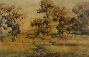 CARRICK William Arth. Laurie 1879-1964,wooded landscape,Mallams GB 2020-09-17