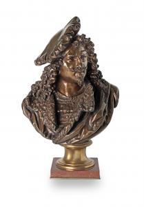 CARRIER BELLEUSE Albert Ernest,A bronze portrait bust of Rembrandt van Rijn,Bonhams 2018-11-21