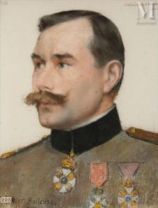 CARRIER BELLEUSE Pierre 1851-1932,Portrait en buste du Lieutenant-Colonel Ne,1916,Millon & Associés 2023-11-23