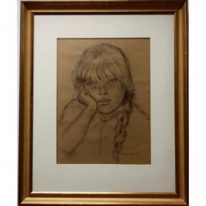 CARRIER LOUISE 1925-1976,PERSONNAGE CHARCOAL,1966,Waddington's CA 2019-05-16