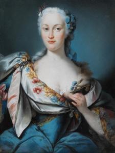 CARRIERA Rosalba 1675-1757,PORTRAIT EINER HÖFISCHEN DAME,Hampel DE 2023-09-28