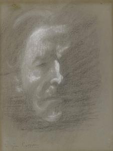 CARRIERE Eugene 1849-1906,Visage dans l'ombre: autoportrait présumé,Christie's GB 2018-06-20