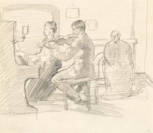 CARRINGTON Dora,Teddy Carrington at the Violin, A Study of the Art,1910-1913,Bonhams 2023-07-12