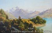 CARRINGTON George William 1855-1940,Mt Earnslaw, Lake Wakatipu,International Art Centre 2011-07-14