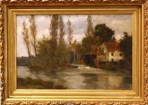 CARRINGTON James Yates 1857-1892,Home on the River,Clars Auction Gallery US 2019-11-16