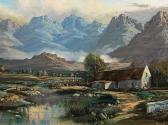 CARRINGTON James Yates,Mountain Landscape with Cape Dutch Cottage,5th Avenue Auctioneers 2018-04-15