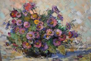 CARRINGTON James Yates 1857-1892,still life, vase of flowers,Lawrences of Bletchingley GB 2020-02-04
