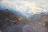 CARROLL Colin R,Stormy mountainous landscape,Cuttlestones GB 2017-11-23