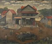 CARROLL JOHN W 1892-1959,Townscape,1914,Butterscotch Auction Gallery US 2017-07-16