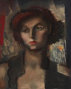 CARROLL John Wesley 1892-1959,Portrait of a woman,John Moran Auctioneers US 2022-09-13