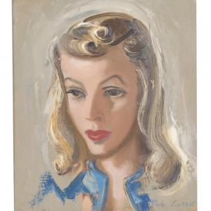 CARROLL John Wesley 1892-1959,Portrait of Carole Lombard,1940,Ripley Auctions US 2022-06-04