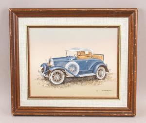 CARSON C,antique blue car 1931 automobile,888auctions CA 2024-02-08