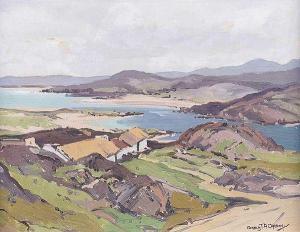 CARSON Gerald J A 1924-2014,COTTAGES, DONEGAL,Ross's Auctioneers and values IE 2020-12-02