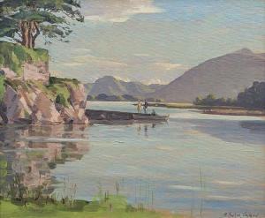 CARSON Robert Taylor 1919-2008,About To Go Boating on the Killarney Lakes,Adams IE 2015-05-27