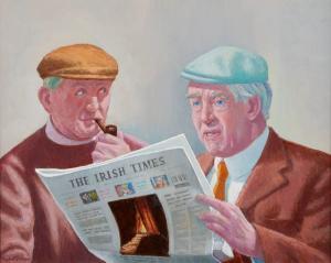 CARSON Robert Taylor 1919-2008,DISCUSSING THE NEWS,Whyte's IE 2023-12-13