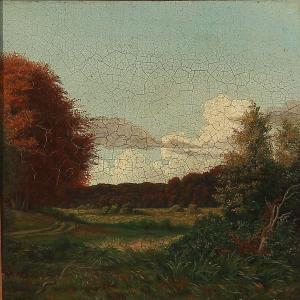 CARSTEN Henrichsen 1824-1897,Landscape,1883,Bruun Rasmussen DK 2012-08-20