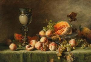 CARSTENS Julius Victor 1849-1908,A Still Life with Peach,1901,Palais Dorotheum AT 2020-05-13