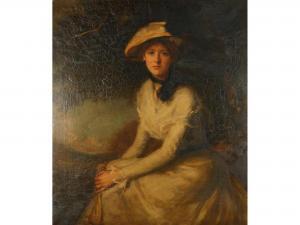CARTER Frank 1900,A portrait of a seated lady,Duke & Son GB 2015-04-16