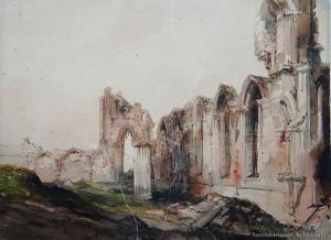 CARTER Henry Barlow 1804-1868,St Mary's Ruin, York,International Art Centre NZ 2016-02-23