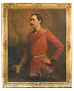 CARTER Henry William,Portrait of Lieutenant Maximilian Dudley Digges Da,1887,Cheffins 2018-11-28