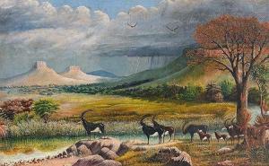CARTER Hugh B 1837-1903,South African Wildlife, three,Strauss Co. ZA 2016-03-14