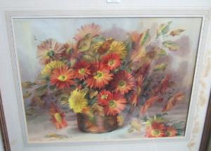 CARTER Jack 1912-1992,Still life of flowers and autumn leaves in a co,Bellmans Fine Art Auctioneers 2010-10-06