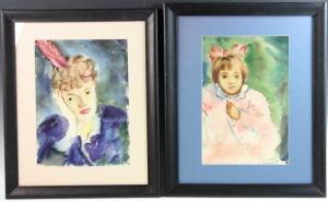 Carter Jane Dows,two portraits of young girl and mother,Kaminski & Co. US 2018-08-19