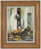 CARTER John Michael 1950,Amalfi Doorway,Brunk Auctions US 2022-07-15