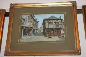 CARTER Peter 1900-1900,two street scenes with half timbered buildings,Henry Adams GB 2017-04-12