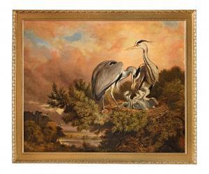 CARTER Samuel John 1835-1892,A Norfolk Heronry,1882,Bonhams GB 2021-11-09