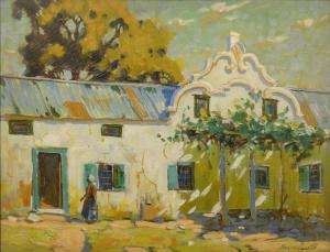 CARTER Sydney 1874-1945,Cape Dutch Homestead with Figure,5th Avenue Auctioneers ZA 2023-10-15