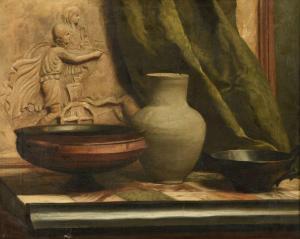 CARTER William 1863-1939,Study of still life with vases,1881,Dreweatts GB 2019-07-31